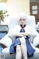 Nashiko Momotsuki 桃月なしこ, ヤングガンガンデジタル限定写真集 「不器用な先輩。」 コラボコスプレグラビア Set.01